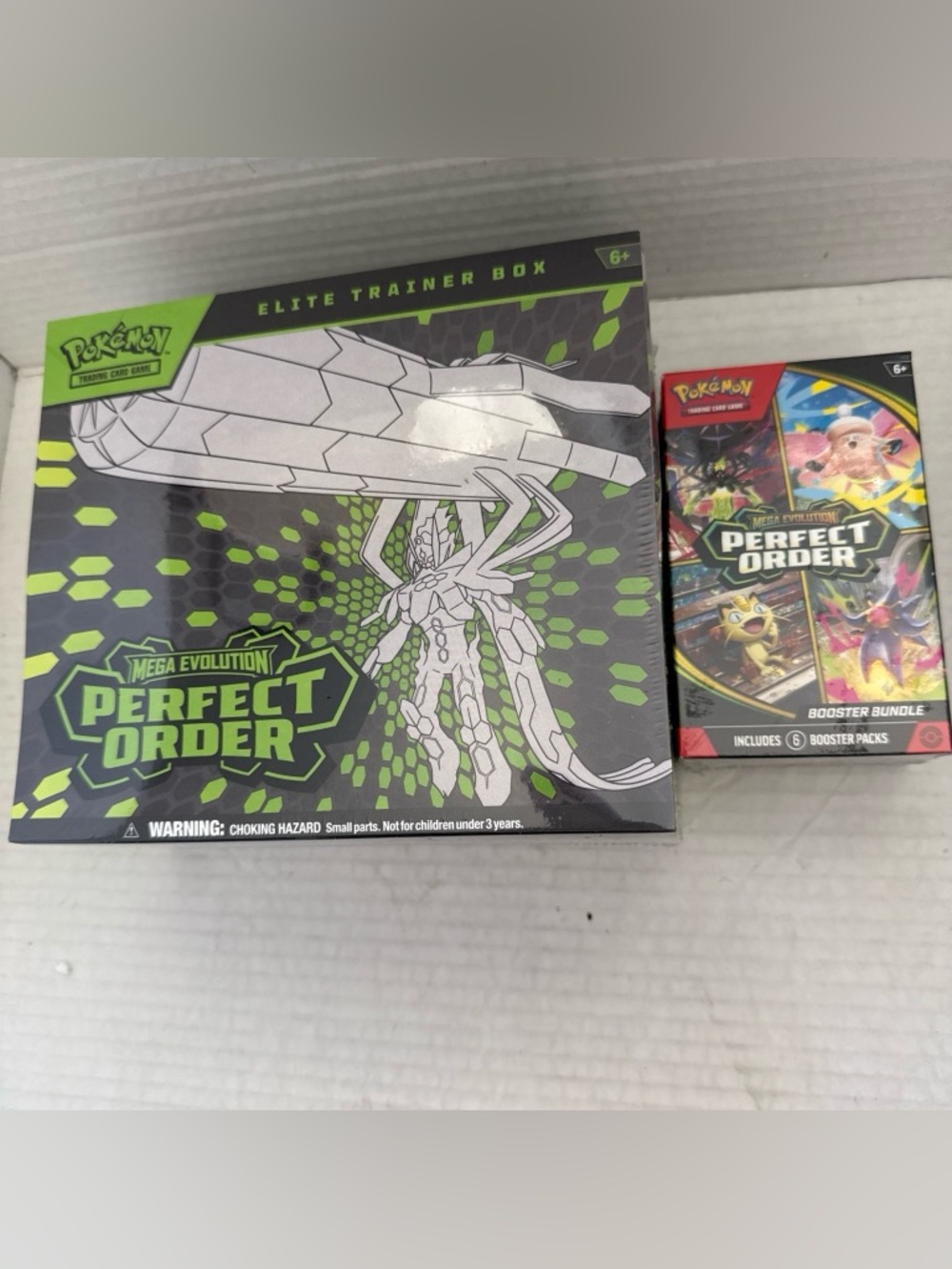 Perfect Order Pokemon Center Elite Trainer Box ETB And Mega Evolution Perfect